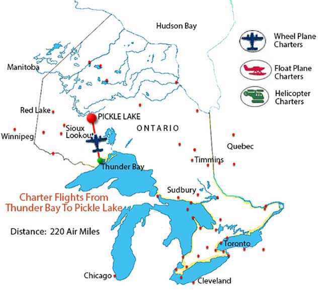 Fly Direct to Kingfisher From Thunder Bay